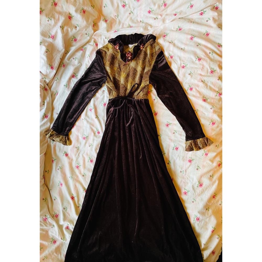 Vintage Autumn Belted Dress 🍂